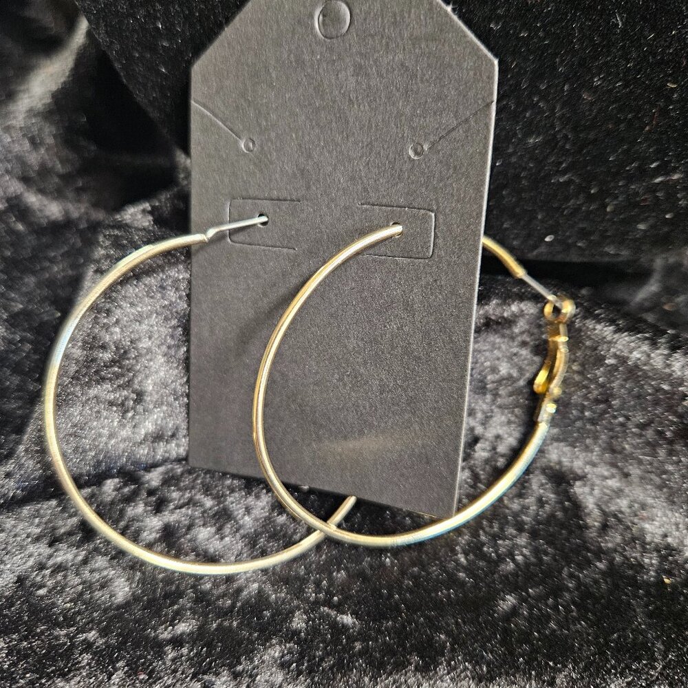 Earrings Gold toned hoops